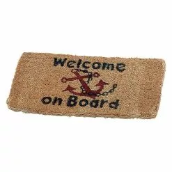 BAUHAUS Talamex Fußmatte Welcome On Board, Braun, L X B: 25 X 50 Cm