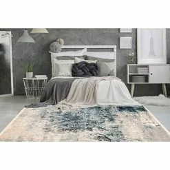 BAUHAUS Kayoom Kurzflorteppich Palace I Blau/Grau, 150 X 80 Cm, 100 % Polypropylen -Angebote Fliesen Store 12 2591