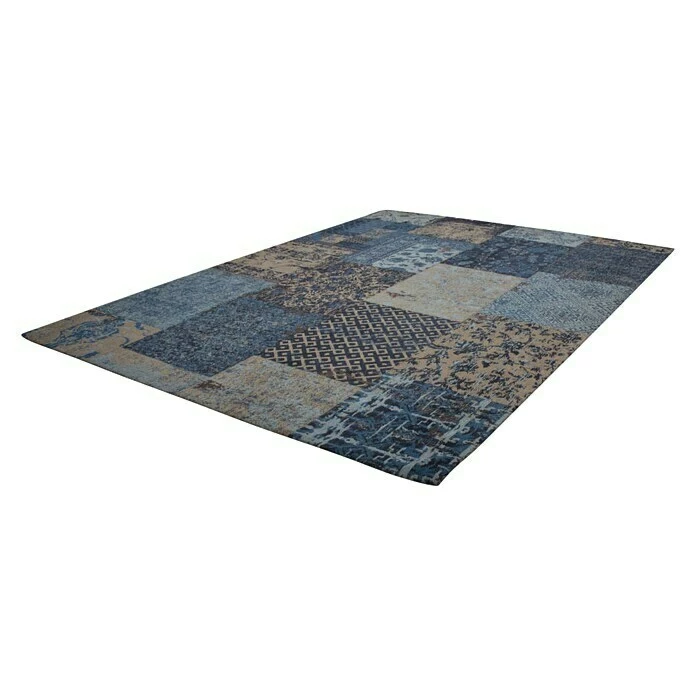 BAUHAUS Kayoom Teppich Jacquard Blau, L X B: 170 X 120 Cm, 100 % Baumwolle 4 BAUHAUS Kayoom Teppich Jacquard Blau, L X B: 170 X 120 Cm, 100 % Baumwolle – Bild 4