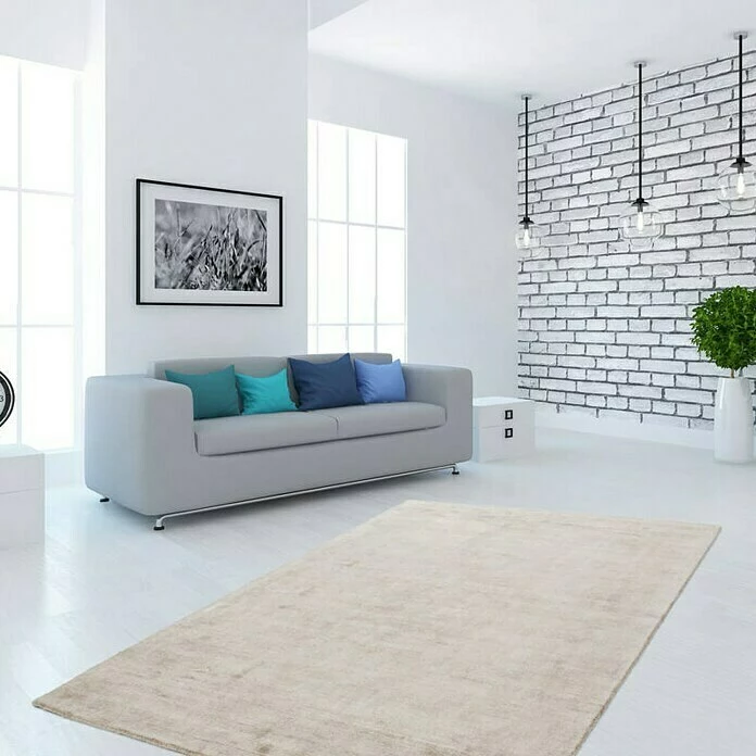 BAUHAUS Kayoom Kurzflorteppich Luxury Elfenbein/Taupe, 230 X 160 Cm, 100 % Viskose 2 BAUHAUS Kayoom Kurzflorteppich Luxury Elfenbein/Taupe, 230 X 160 Cm, 100 % Viskose – Bild 2