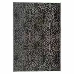 BAUHAUS Kayoom Kurzflorteppich Monroe II Anthrazit, 230 X 160 Cm, 100 % Polyester