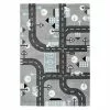 BAUHAUS Kayoom Kurzflorteppich Straßenverkehr Silber, 170 X 120 Cm, 100 % Polypropylen