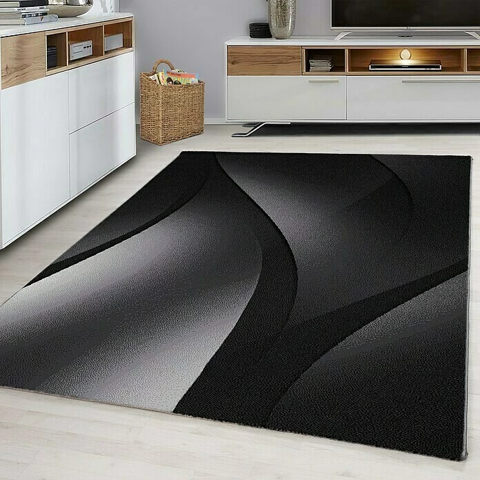 BAUHAUS Kurzflorteppich Plus 8010 Schwarz, 170 X 120 Cm, 100% Polypropylen 5 BAUHAUS Kurzflorteppich Plus 8010 Schwarz, 170 X 120 Cm, 100% Polypropylen – Bild 5