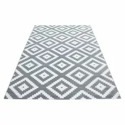 BAUHAUS Kurzflorteppich Plus 8005 Grau, 170 X 120 Cm, 100% Polypropylen