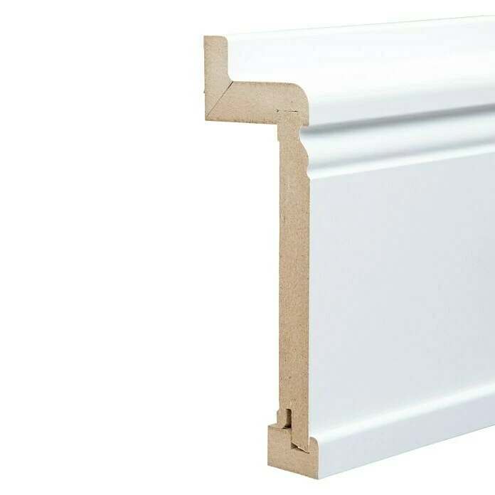 BAUHAUS Rohrabdeckleiste Weiß, 2,5 M X 68 Mm X 190 Mm, Profiliert 1 BAUHAUS Rohrabdeckleiste Weiß, 2,5 M X 68 Mm X 190 Mm, Profiliert