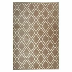 BAUHAUS Kayoom Kurzflorteppich Monroe III Braun, 170 X 120 Cm, 100 % Polyester