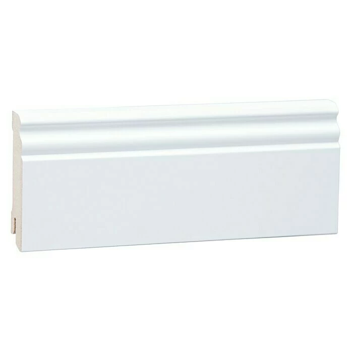 BAUHAUS Sockelleiste Weiß, 2,44 M X 1,8 Cm X 9,6 Cm, Profiliert 2 BAUHAUS Sockelleiste Weiß, 2,44 M X 1,8 Cm X 9,6 Cm, Profiliert – Bild 2