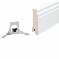 BAUHAUS Sockelleiste Weiß, 2,44 M X 1,8 Cm X 9,6 Cm, Profiliert 11 BAUHAUS Sockelleiste Weiß, 2,44 M X 1,8 Cm X 9,6 Cm, Profiliert -Angebote Fliesen Store 12 2789