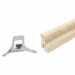 BAUHAUS Sockelleiste Kork Fein Creme 2,4 M X 22 Mm X 40 Mm, Geschwungen -Angebote Fliesen Store 12 2842