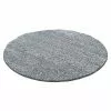 BAUHAUS Hochflorteppich Life 1500 Light Grey, Durchmesser: 200 Cm, 100% Polypropylen