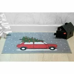 BAUHAUS Fußmatte Christmas Car Bunt, 40 X 60 Cm, 100 % Polyester -Angebote Fliesen Store 12 2914