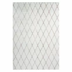 BAUHAUS Kayoom Hochflorteppich Vivica 225 Weiß/Rosé, 230 X 160 Cm, 100 % Polyester