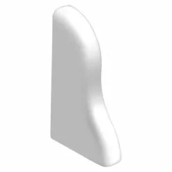BAUHAUS LOGOCLIC Endkappe K40 Weiß, 2 Stk., Geeignet Für: Sockelleiste K40