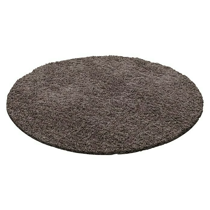 BAUHAUS Hochflorteppich Life 1500 Taupe, Durchmesser: 200 Cm, 100% Polypropylen 1 BAUHAUS Hochflorteppich Life 1500 Taupe, Durchmesser: 200 Cm, 100% Polypropylen