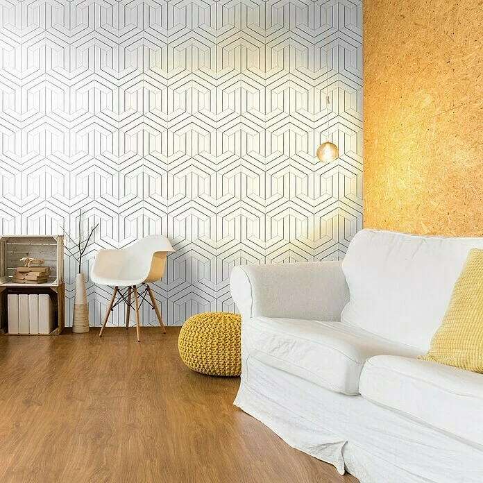 BAUHAUS Feinsteinzeugfliese Hexagon Porto Savona 22 X 25 Cm, Weiß/Schwarz, Matt 2 BAUHAUS Feinsteinzeugfliese Hexagon Porto Savona 22 X 25 Cm, Weiß/Schwarz, Matt – Bild 2