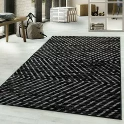 BAUHAUS Kurzflorteppich Base 2810 Schwarz, 230 X 160 Cm, 100% Polypropylen -Angebote Fliesen Store 12 3346