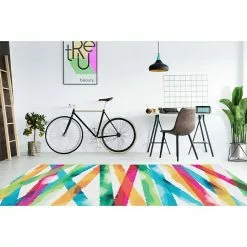 BAUHAUS Kayoom Flachgewebeteppich Galaxy Bunt, 240 X 170 Cm, 100 % Polyester -Angebote Fliesen Store 12 3362