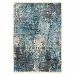 BAUHAUS Kurzflorteppich Medellin Silberblau, 150 X 80 Cm, 100 % Polypropylen