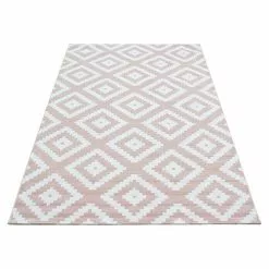 BAUHAUS Kurzflorteppich Plus 8005 Pink, 170 X 120 Cm, 100% Polypropylen