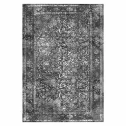 BAUHAUS Kayoom Kurzflorteppich Vintage Anthrazit, 200 X 140 Cm, 100 % Polyacryl