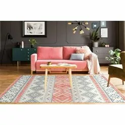 BAUHAUS Kayoom Flachgewebeteppich Ethnie Grau/Rot, 230 X 160 Cm, 100 % Baumwolle 7 BAUHAUS Kayoom Flachgewebeteppich Ethnie Grau/Rot, 230 X 160 Cm, 100 % Baumwolle -Angebote Fliesen Store 12 3549