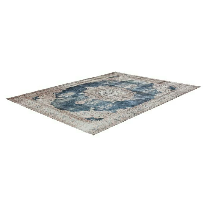 BAUHAUS Kayoom Kurzflorteppich Vintage Creme/Blau, 290 X 200 Cm, 100 % Polyacryl 2 BAUHAUS Kayoom Kurzflorteppich Vintage Creme/Blau, 290 X 200 Cm, 100 % Polyacryl – Bild 2