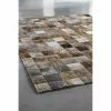 BAUHAUS Esbeco Deko-Kuhfell Patchwork Hellbraun, 180 X 120 Cm, 100 % Echtfell