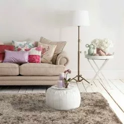 BAUHAUS Kayoom Teppich Diamond Taupe, L X B: 150 X 80 Cm, 100 % Polyester -Angebote Fliesen Store 12 3588