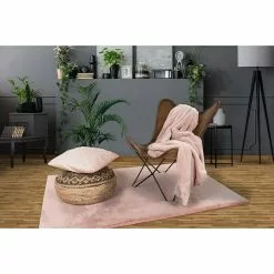 BAUHAUS Hochflorteppich Happy Rosa, 290 X 200 Cm, 100 % Polyester (Flor) -Angebote Fliesen Store 12 3594