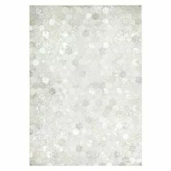 BAUHAUS Kayoom Echtlederteppich Dazzle 200 Grau/Silber, L X B: 170 X 120 Cm, 100 % Leder