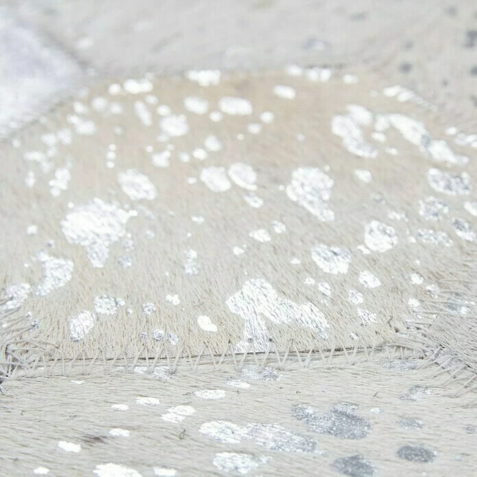 BAUHAUS Kayoom Echtlederteppich Dazzle 200 Grau/Silber, L X B: 170 X 120 Cm, 100 % Leder 2 BAUHAUS Kayoom Echtlederteppich Dazzle 200 Grau/Silber, L X B: 170 X 120 Cm, 100 % Leder – Bild 2