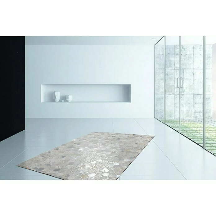 BAUHAUS Kayoom Echtlederteppich Dazzle 200 Grau/Silber, L X B: 170 X 120 Cm, 100 % Leder 3 BAUHAUS Kayoom Echtlederteppich Dazzle 200 Grau/Silber, L X B: 170 X 120 Cm, 100 % Leder – Bild 3