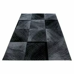 BAUHAUS Kurzflorteppich Plus 8003 Schwarz, 150 X 80 Cm, 100% Polypropylen