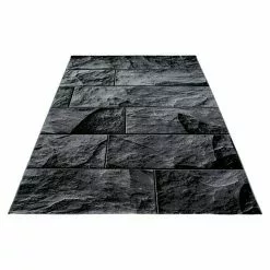 BAUHAUS Kurzflorteppich Parma 9250 Schwarz, 260 X 160 Cm, 100% Polypropylen
