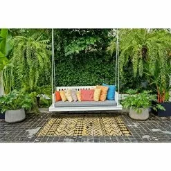 BAUHAUS Outdoor-Teppich Bonnie Gelb, 230 X 160 Cm, 100 % Polypropylen -Angebote Fliesen Store 12 3667