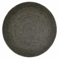 BAUHAUS Teppich Rund Stampa Schlamm, Durchmesser: 100 Cm, 100 % Polyester