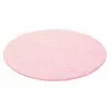 BAUHAUS Hochflorteppich Life 1500 Pink, Durchmesser: 80 Cm, 100% Polypropylen