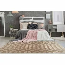 BAUHAUS Kayoom Kurzflorteppich Monroe I Braun, 290 X 200 Cm, 100 % Polyester -Angebote Fliesen Store 12 3714