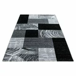 BAUHAUS Kurzflorteppich Parma 9220 Schwarz, 150 X 80 Cm, 100% Polypropylen