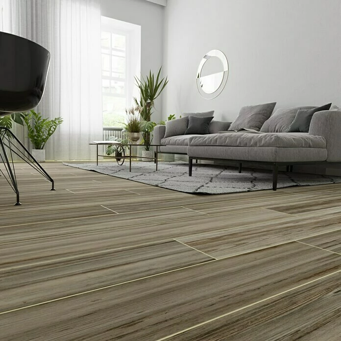 BAUHAUS Feinsteinzeugfliese Betulla 20 X 120 Cm, Braun, Matt 2 BAUHAUS Feinsteinzeugfliese Betulla 20 X 120 Cm, Braun, Matt – Bild 2