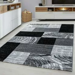 BAUHAUS Kurzflorteppich Parma 9220 Schwarz, 150 X 80 Cm, 100% Polypropylen -Angebote Fliesen Store 12 3801