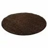 BAUHAUS Hochflorteppich Life 1500 Braun, Durchmesser: 80 Cm, 100% Polypropylen