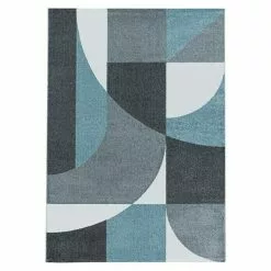 BAUHAUS Kurzflorteppich Efor 3711 Blau, 250 X 80 Cm, 100% Polypropylen