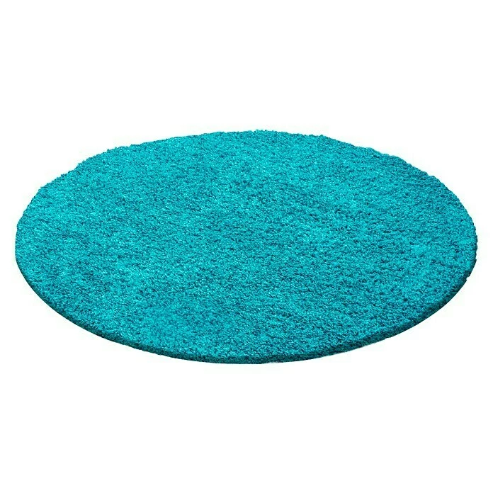 BAUHAUS Hochflorteppich Dream 4000 Türkis, Durchmesser: 120 Cm, 100% Polypropylen 1 BAUHAUS Hochflorteppich Dream 4000 Türkis, Durchmesser: 120 Cm, 100% Polypropylen