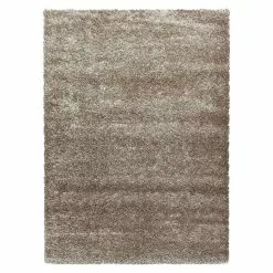 BAUHAUS Hochflorteppich Brilliant 4200 Taupe, 230 X 160 Cm, 100% Polyester