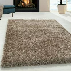BAUHAUS Hochflorteppich Brilliant 4200 Taupe, 230 X 160 Cm, 100% Polyester -Angebote Fliesen Store 12 3840