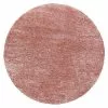 BAUHAUS Hochflorteppich Brilliant 4200 Rose, Durchmesser: 80 Cm, 100% Polyester