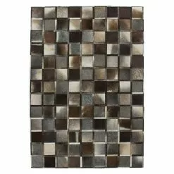 BAUHAUS Kayoom Echtlederteppich Eclipse 410 Grau, 150 X 80 Cm, 100 % Leder