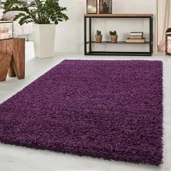 BAUHAUS Hochflorteppich Dream 4000 Lila, 130 X 65 Cm, 100% Polypropylen -Angebote Fliesen Store 12 3933