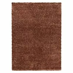 BAUHAUS Hochflorteppich Brilliant 4200 Kupfer, 370 X 380 Cm, 100% Polyester